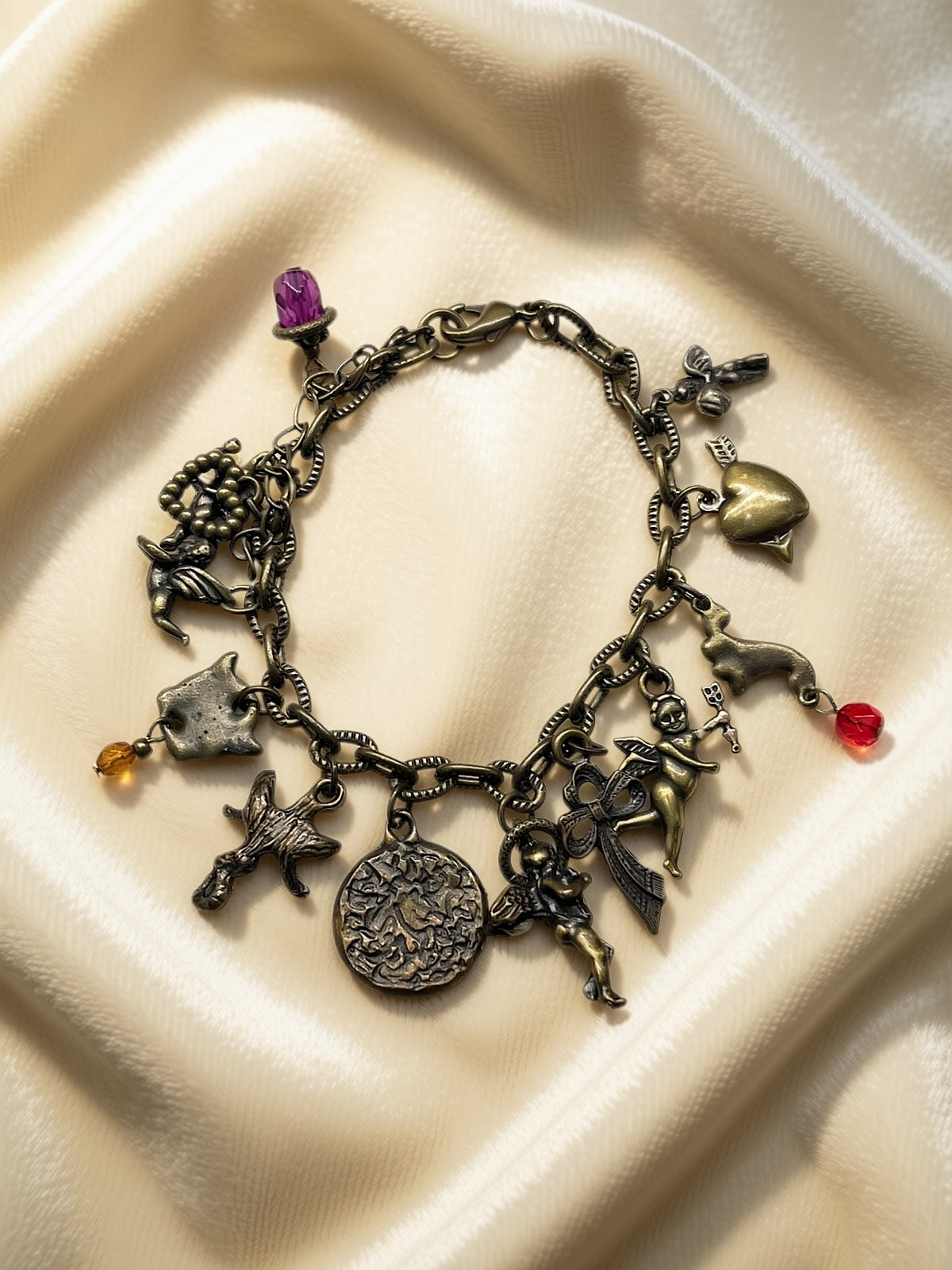 Brass Charm Bracelet