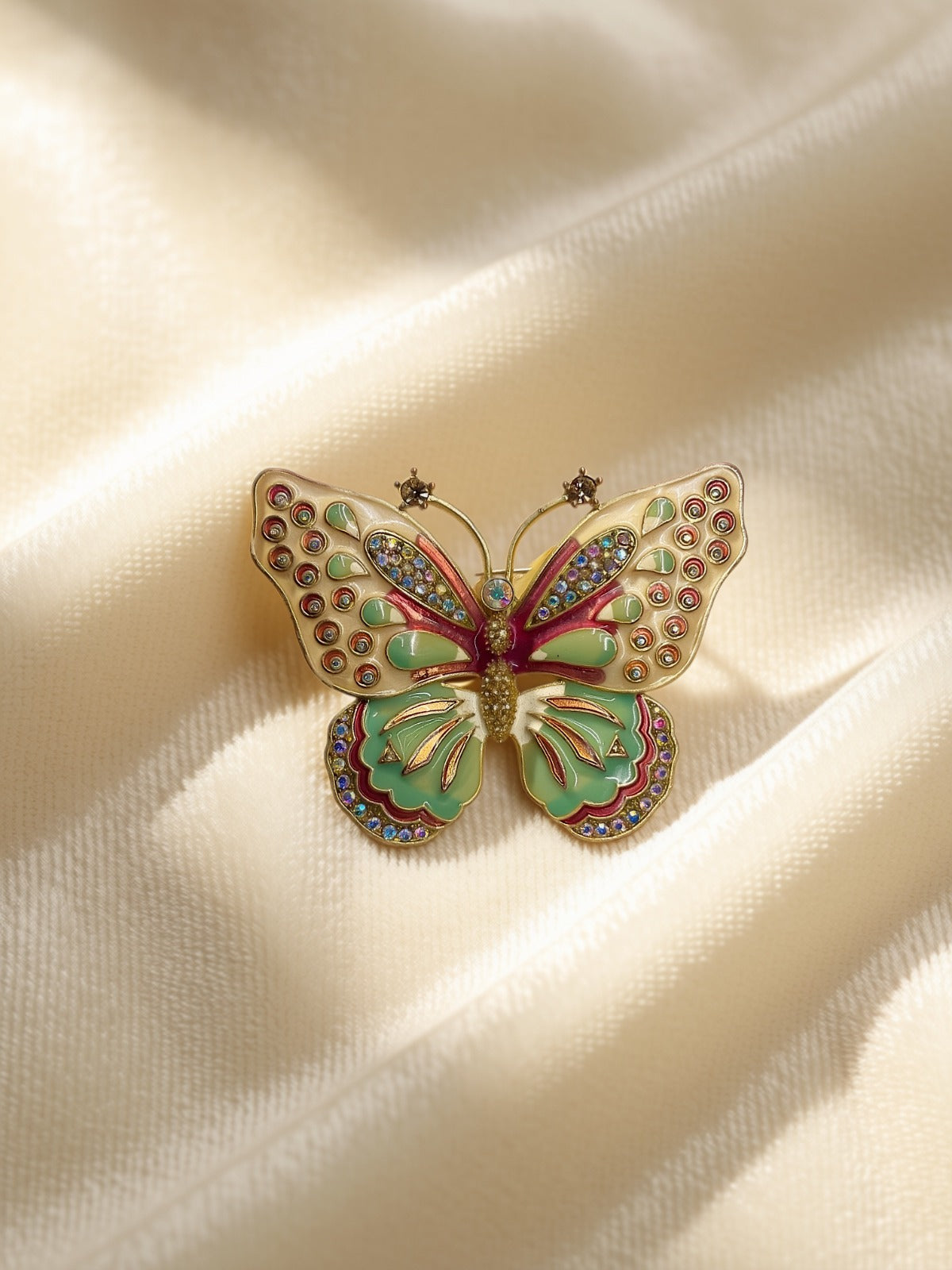 Large Kenneth Jay Lane Butterfly Brooch