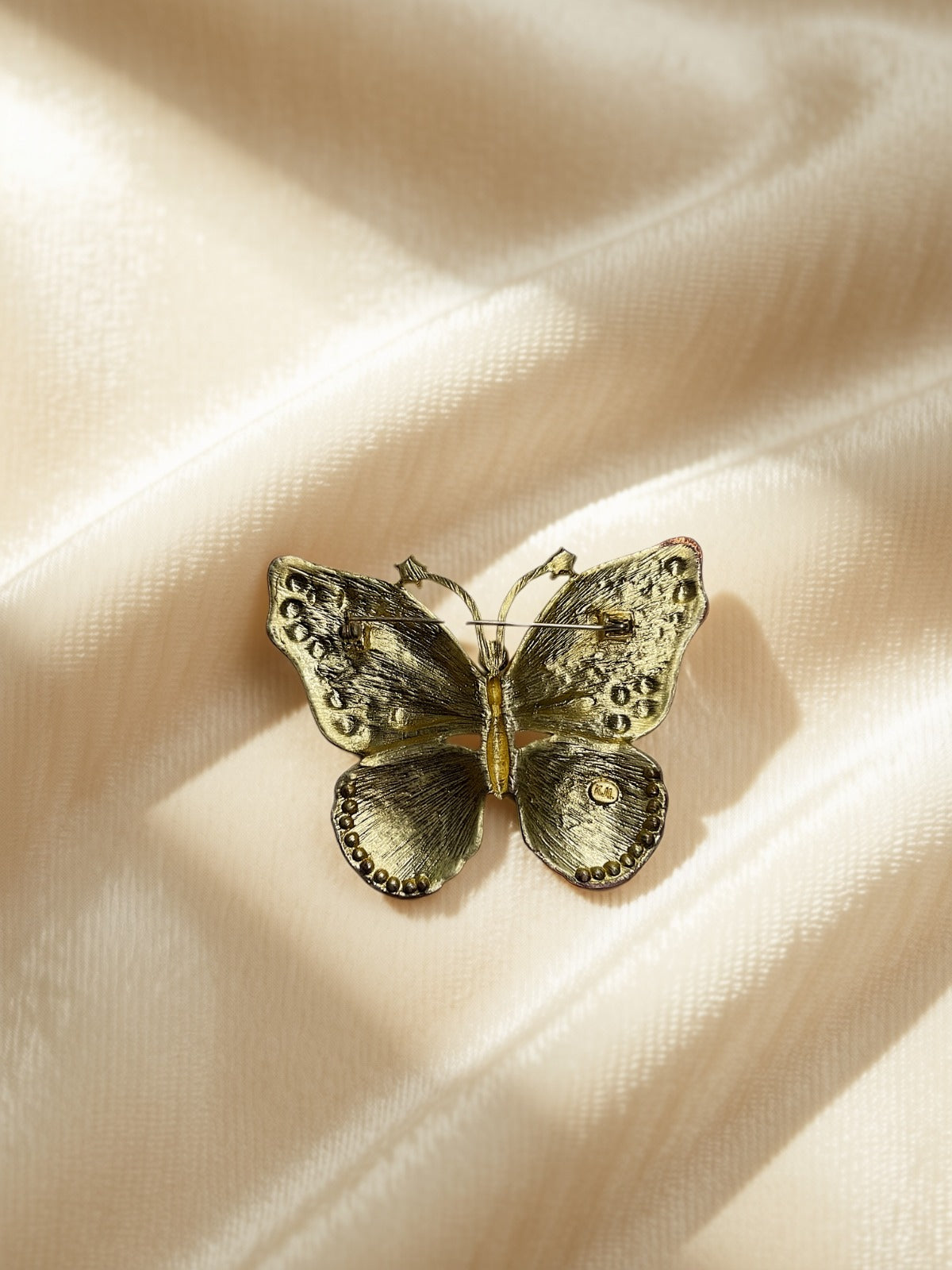 Large Kenneth Jay Lane Butterfly Brooch