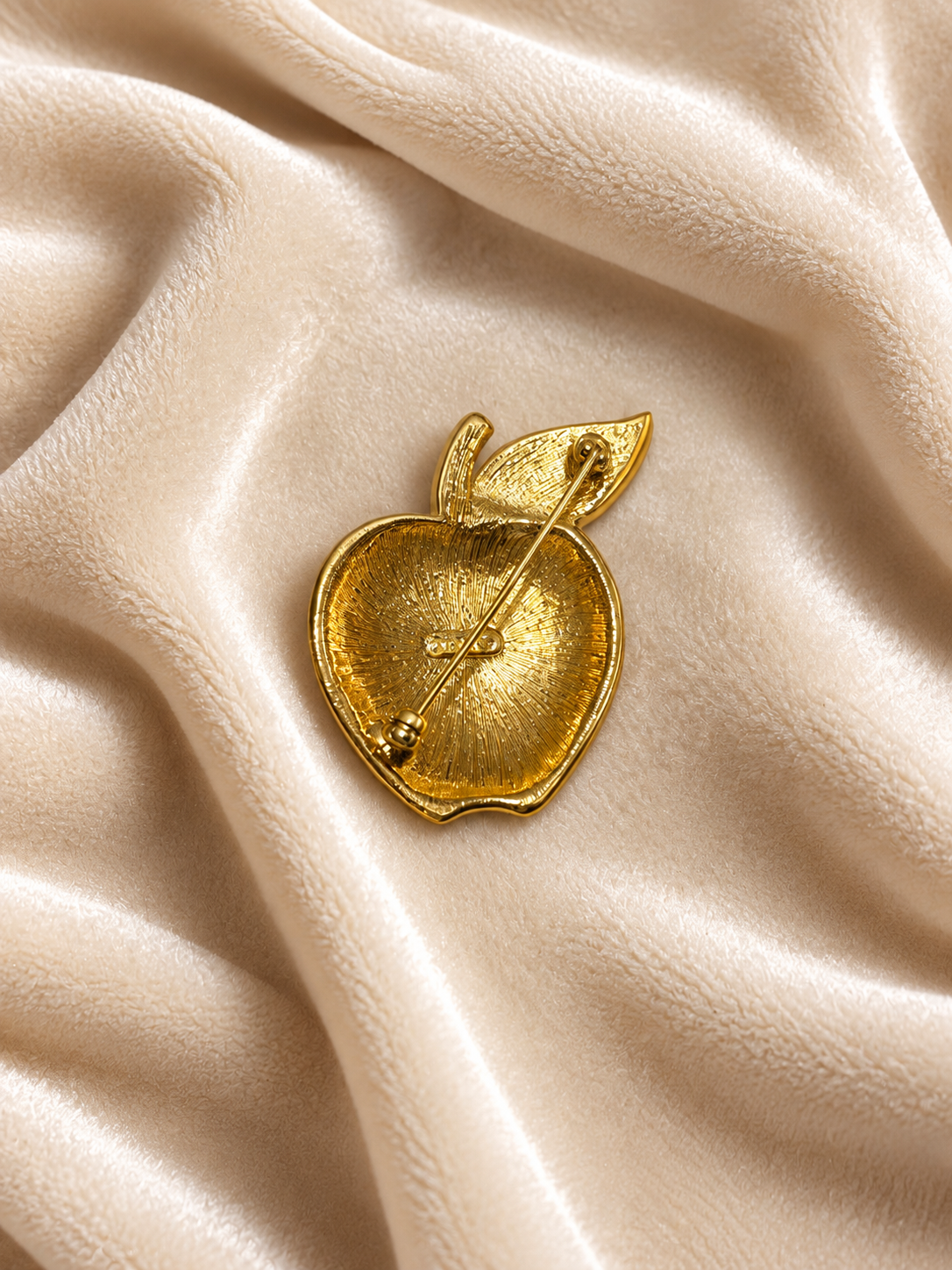 Red Apple Brooch
