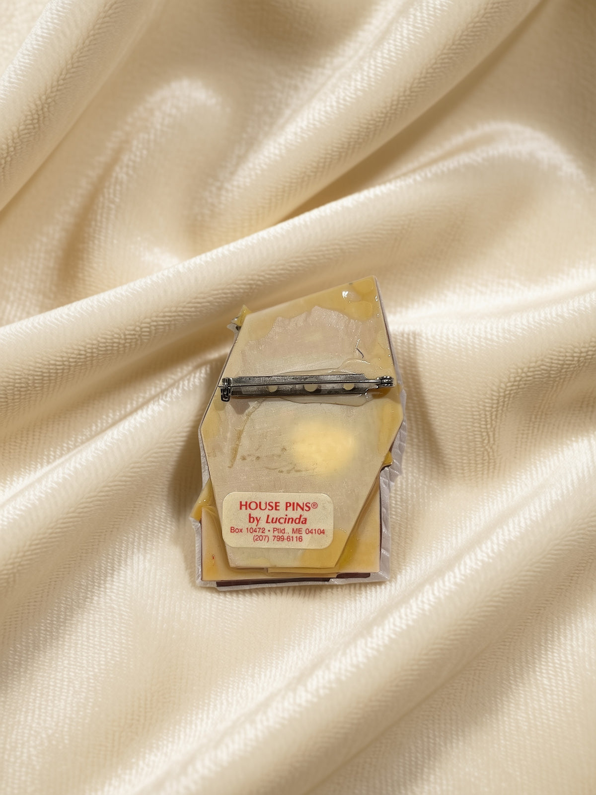 Red Houses Brooch