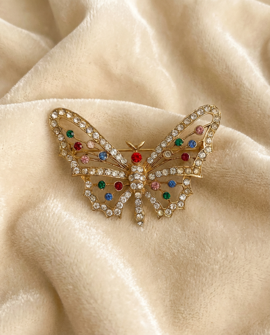 Vintage Nina Ricci Butterfly Brooch