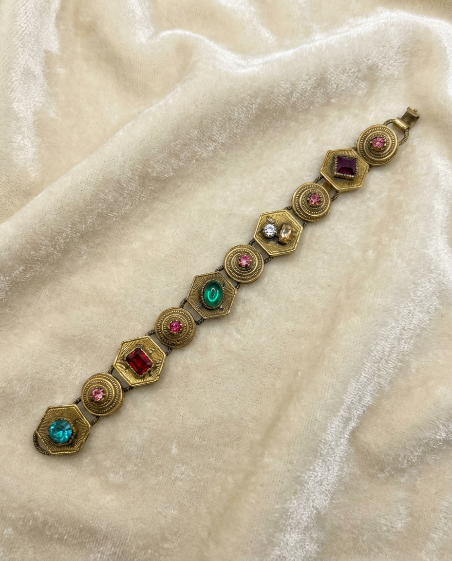 Vintage Book Chain Bracelet