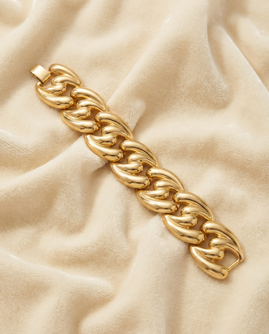 Chunky Gold Tone Bracelet