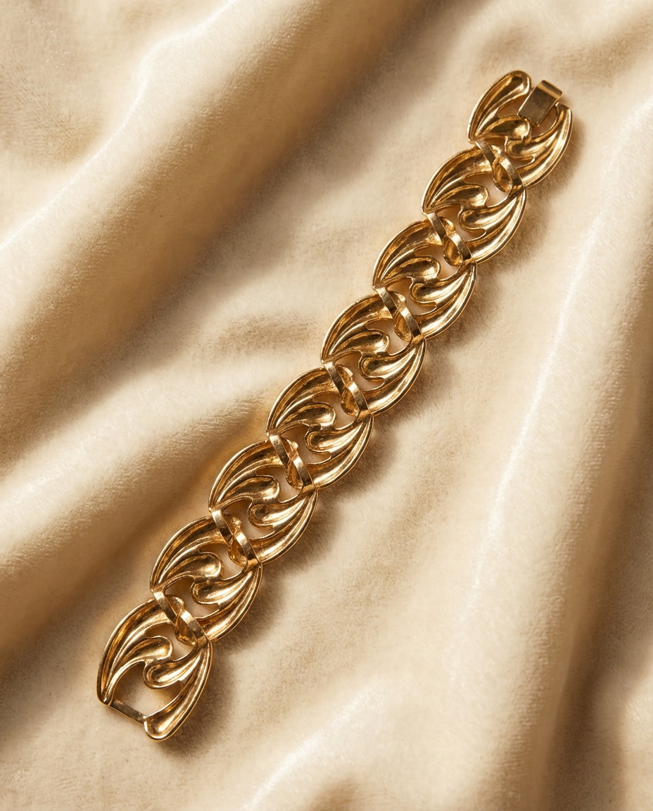 Chunky Gold Tone Bracelet