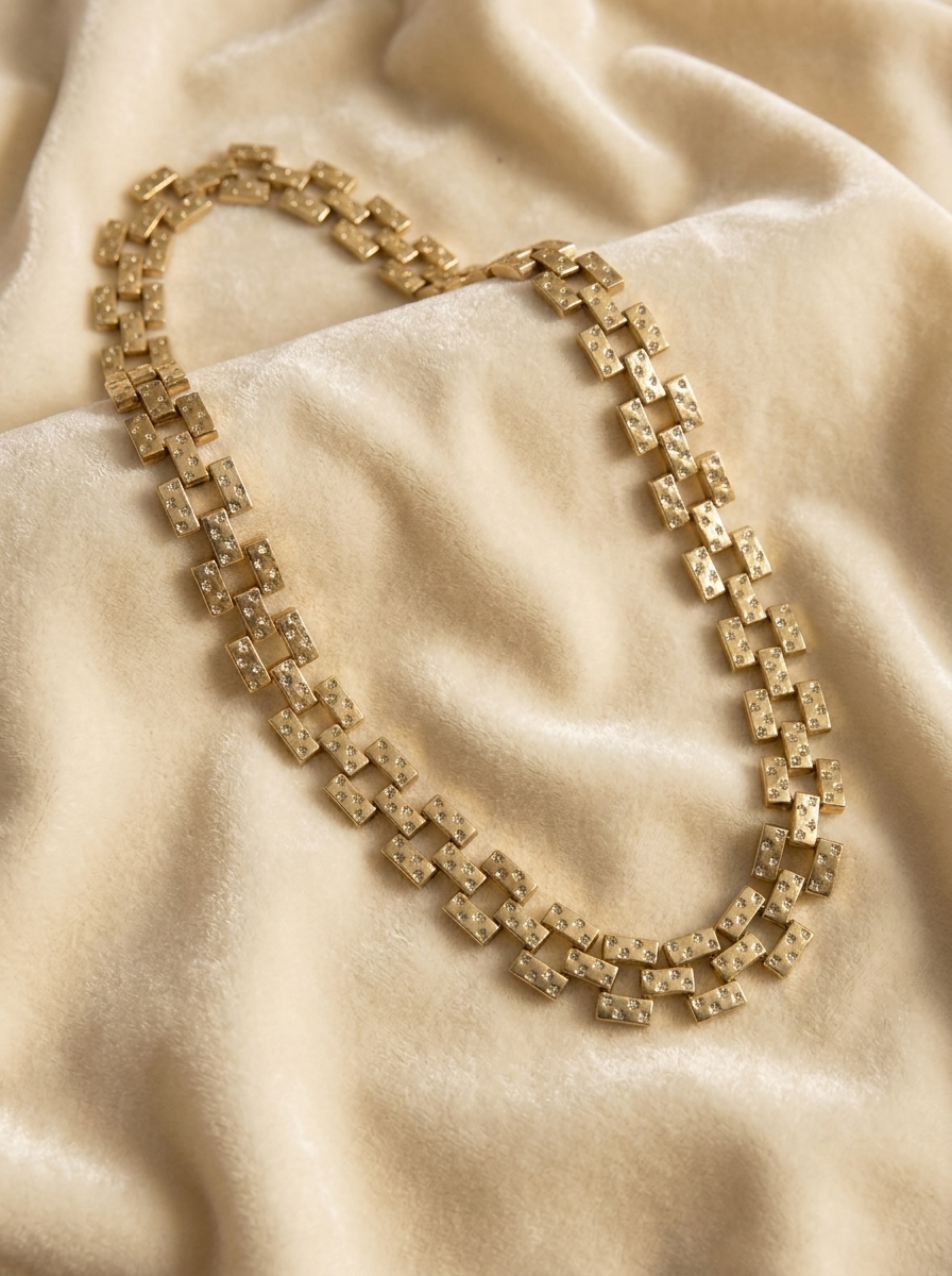 Heavy Vintage Lulu Frost Starry Necklace