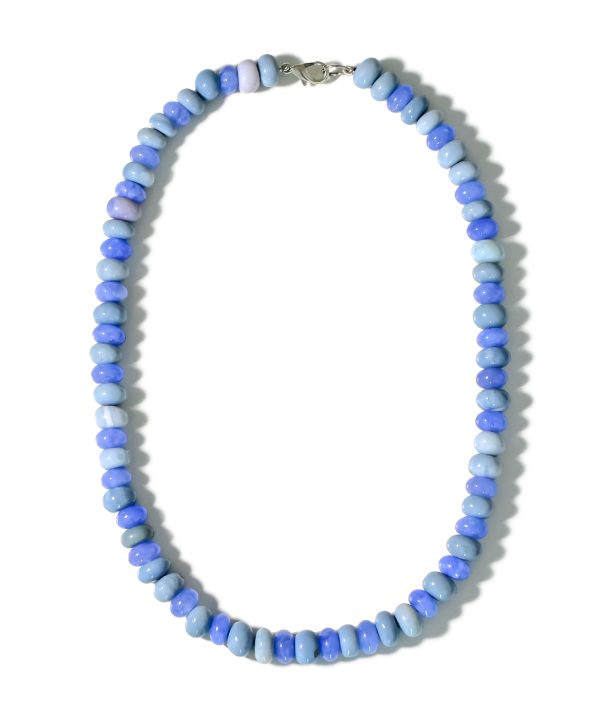 Blue Opal Rondelle Necklace