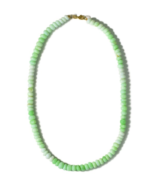 Green Opal Rondelle Necklace