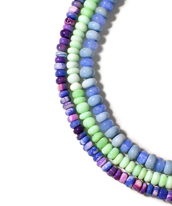 Purple Opal Rondelle Necklace